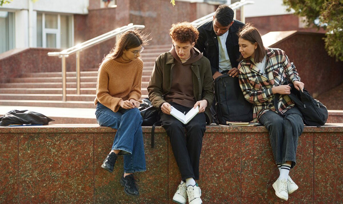 Group of students in Canada