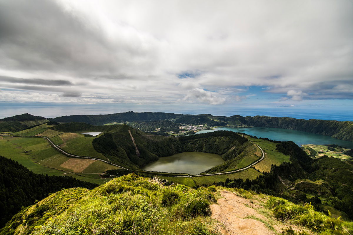 Sete Cidades on São Miguel on the Azores