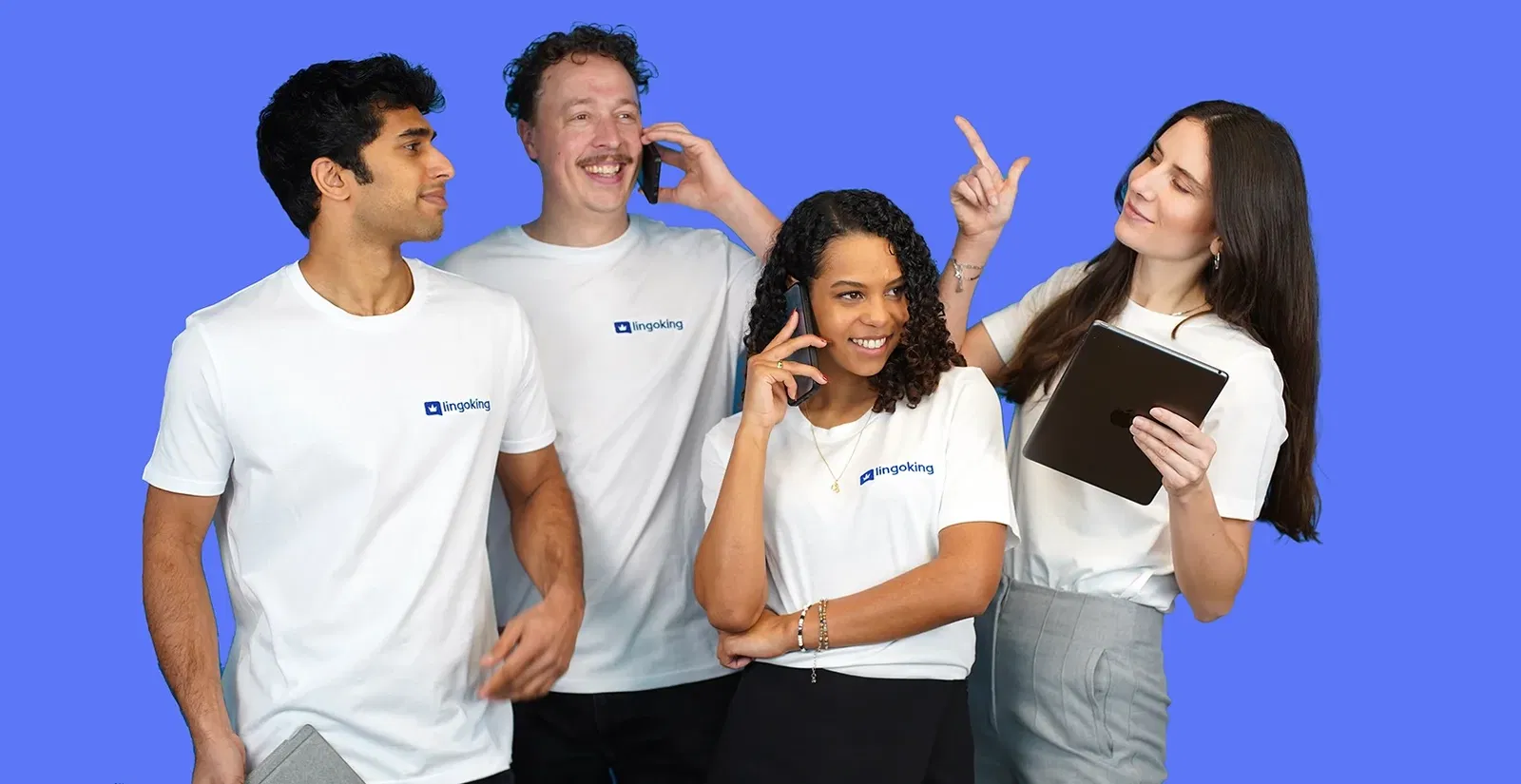 lingoking business development team being busy