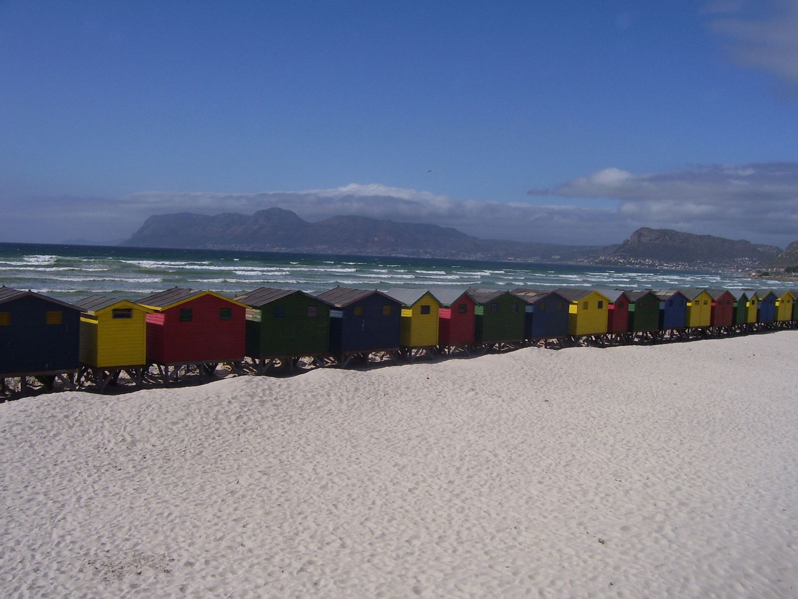 Muizenberg Beach huts near Cape Town
