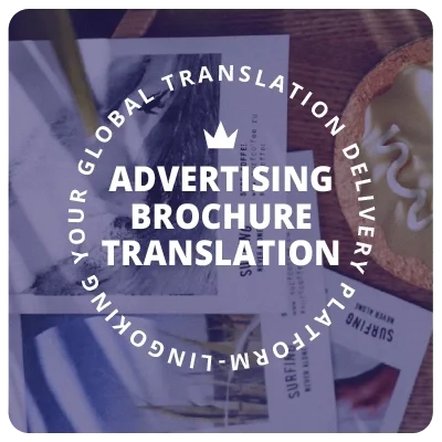 Advertising brochure translation