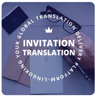 Einladung übersetzen