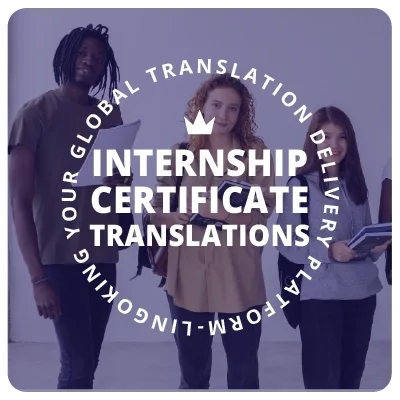 Internship certificate translation