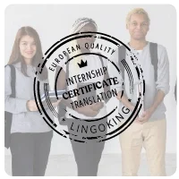 Internship certificate translation