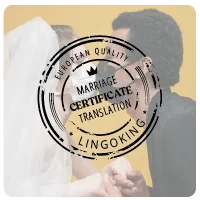 Marriage certificate translation