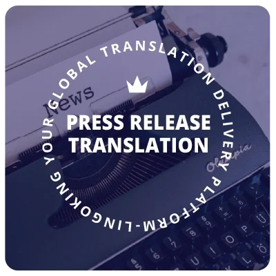 Translation of your Press release
