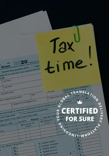 Steuerbescheid übersetzen