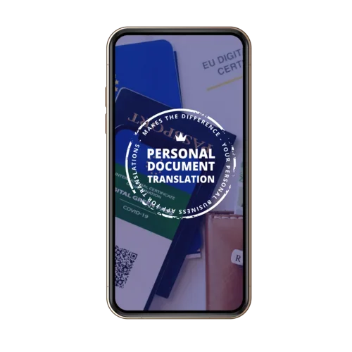 Have your personal documents translated