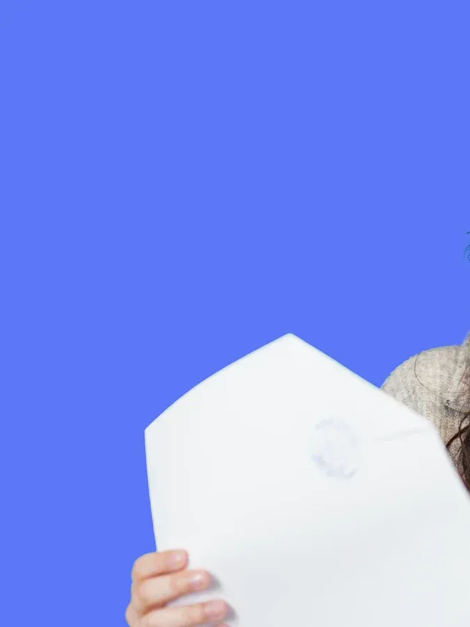 lingoking employee holding two stamps for certfied translations