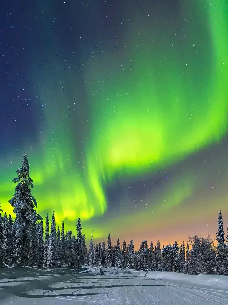 Northern lights in Finnland