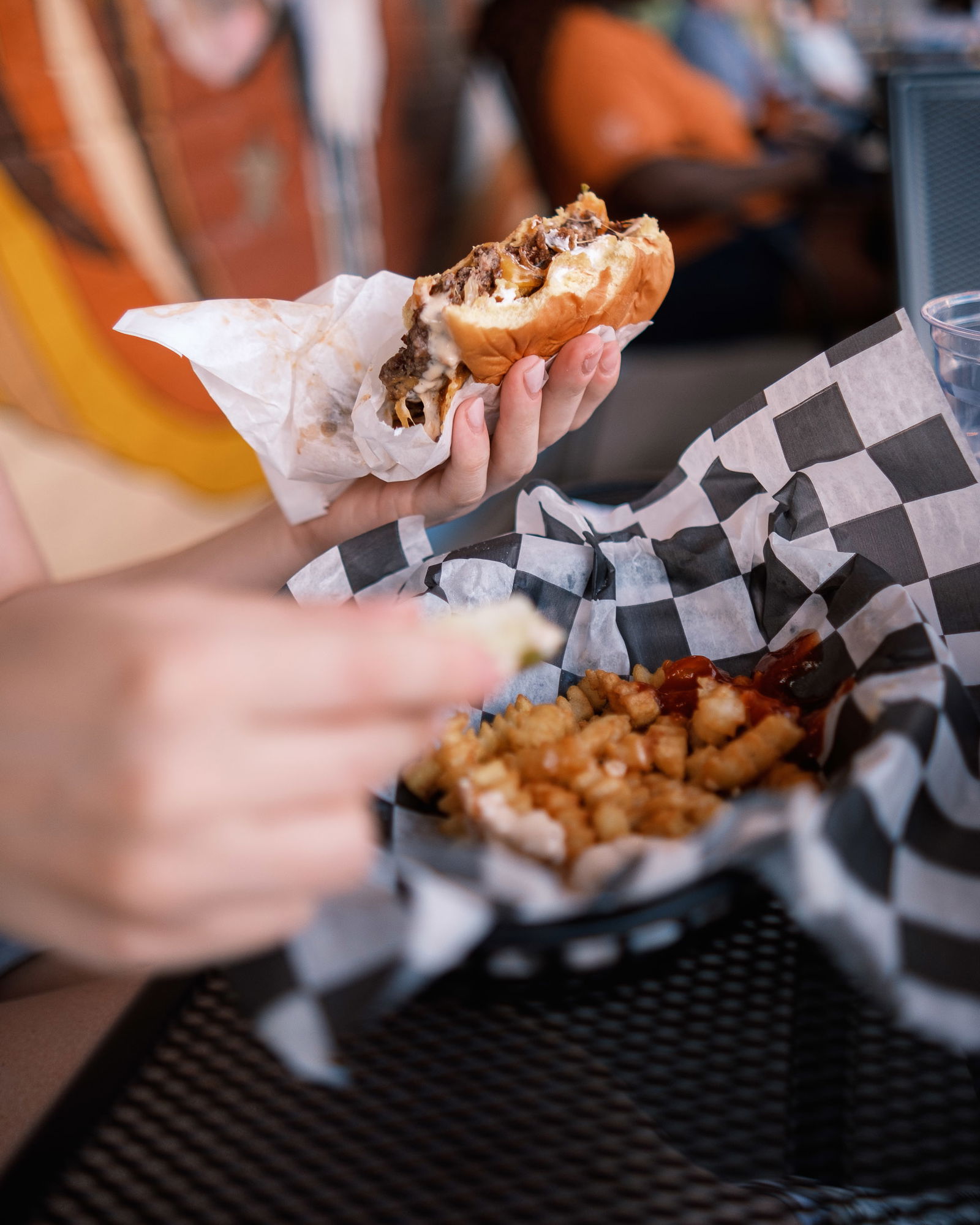 American food: Burger and fries