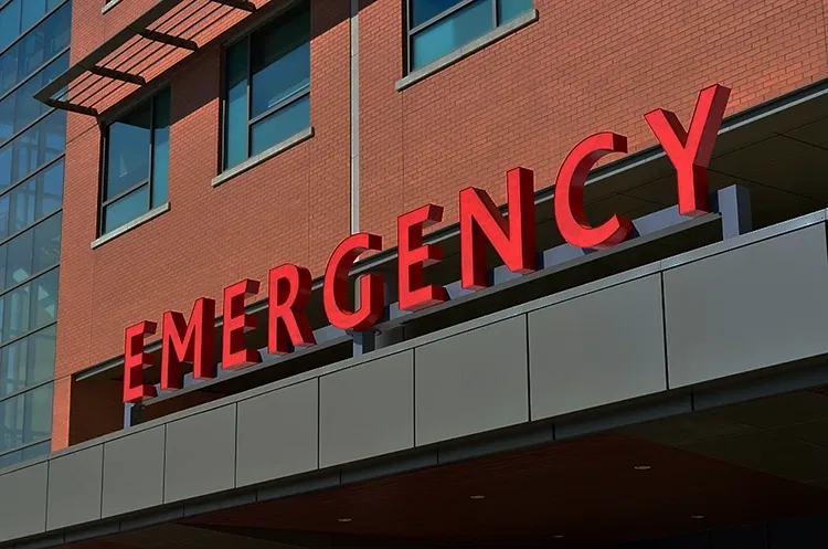 Sign showing "Emergency"