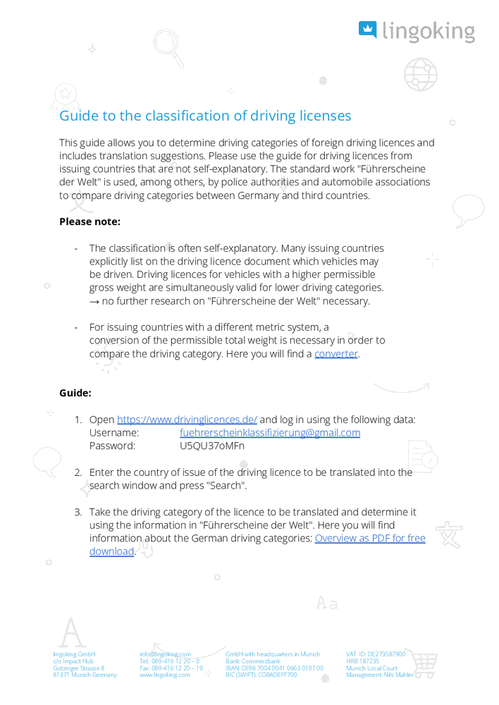 lingoking guide to classification